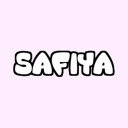 Coloriage prénom SAFIYA