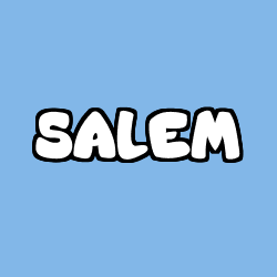 Coloriage prénom SALEM