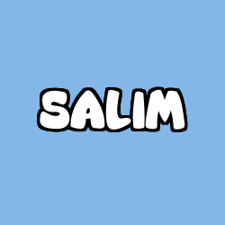 Coloriage prénom SALIM
