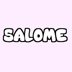Coloriage prénom SALOME