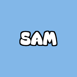 Coloriage prénom SAM