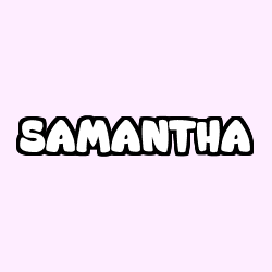 Coloriage prénom SAMANTHA