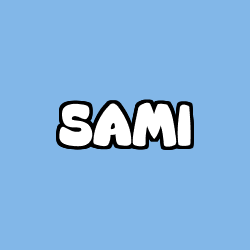 Coloriage prénom SAMI