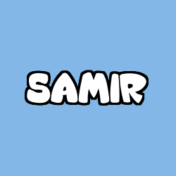 Coloriage prénom SAMIR