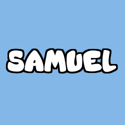 Coloriage pr&eacute;nom SAMUEL