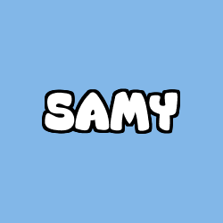 Coloriage pr&eacute;nom SAMY