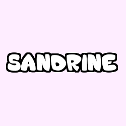 Coloriage prénom SANDRINE