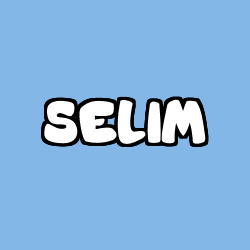 Coloriage prénom SELIM