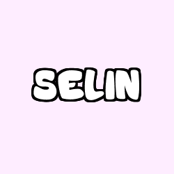 Coloriage prénom SELIN