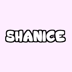 Coloriage prénom SHANICE