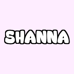 Coloriage prénom SHANNA