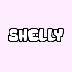 Coloriage prénom SHELLY