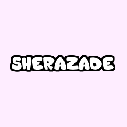 Coloriage prénom SHERAZADE