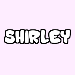 Coloriage prénom SHIRLEY