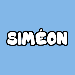 Coloriage prénom SIMÉON