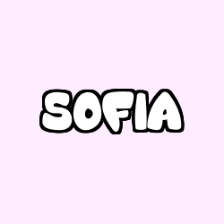 Coloriage prénom SOFIA