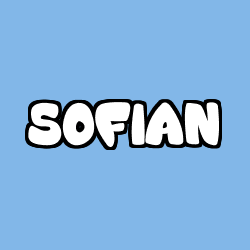 Coloriage prénom SOFIAN
