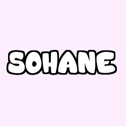 Coloriage prénom SOHANE