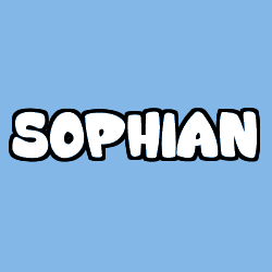 Coloriage prénom SOPHIAN