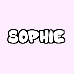 Coloriage prénom SOPHIE