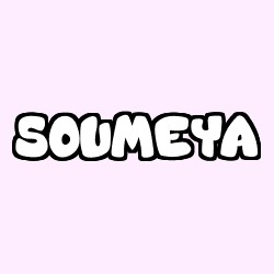 Coloriage prénom SOUMEYA