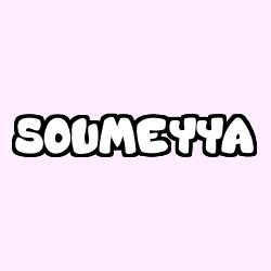 Coloriage prénom SOUMEYYA