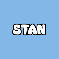 Coloriage prénom STAN