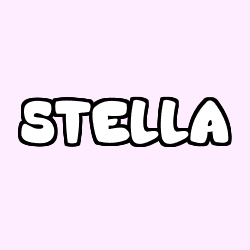 Coloriage prénom STELLA