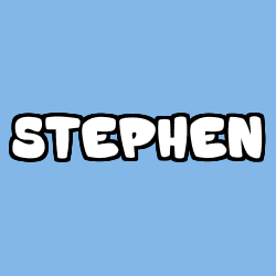 Coloriage prénom STEPHEN