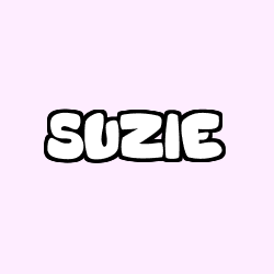 Coloriage prénom SUZIE