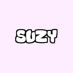 Coloriage prénom SUZY