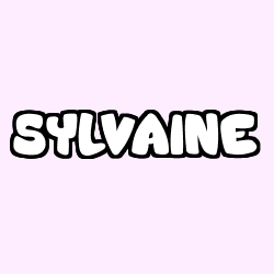 Coloriage prénom SYLVAINE