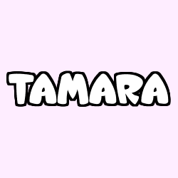 Coloriage pr&eacute;nom TAMARA