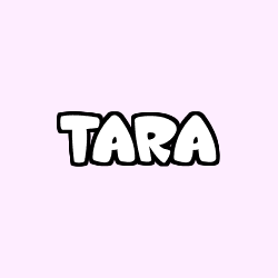 Coloriage prénom TARA