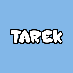 Coloriage pr&eacute;nom TAREK