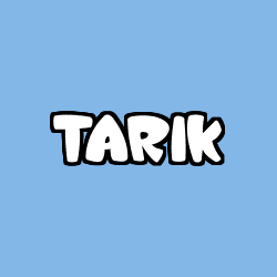 Coloriage prénom TARIK
