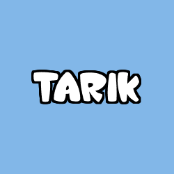 Coloriage pr&eacute;nom TARIK