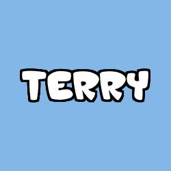Coloriage prénom TERRY