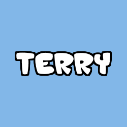 Coloriage pr&eacute;nom TERRY