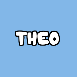 Coloriage pr&eacute;nom THEO