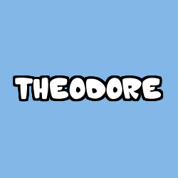 Coloriage prénom THEODORE