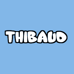 Coloriage prénom THIBAUD