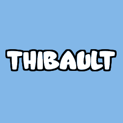 Coloriage prénom THIBAULT