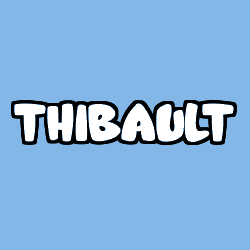 Coloriage pr&eacute;nom THIBAULT