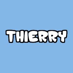 Coloriage prénom THIERRY