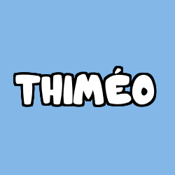 Coloriage pr&eacute;nom THIM&Eacute;O