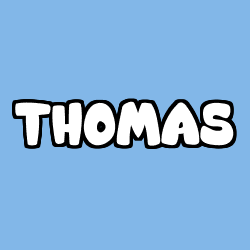 Coloriage pr&eacute;nom THOMAS