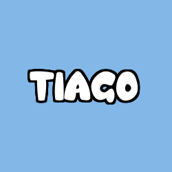 Coloriage prénom TIAGO