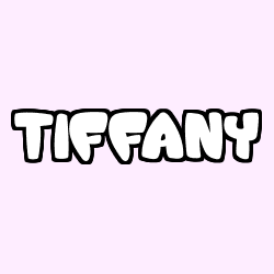 Coloriage prénom TIFFANY
