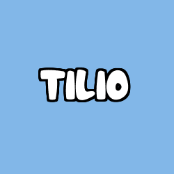 Coloriage pr&eacute;nom TILIO